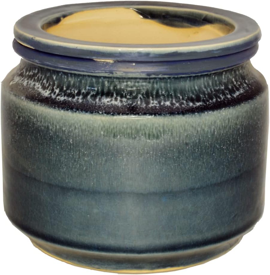 T-Trove Jewel Baltic Sea Grey Self-Watering Planter for 4" Plants