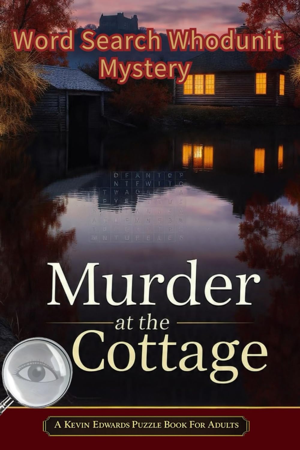 Murder at the Cottage : A Word Search Whodunit Mystery | Large Print Puzzle Book For Adults: Part mystery novel. Part word search puzzles