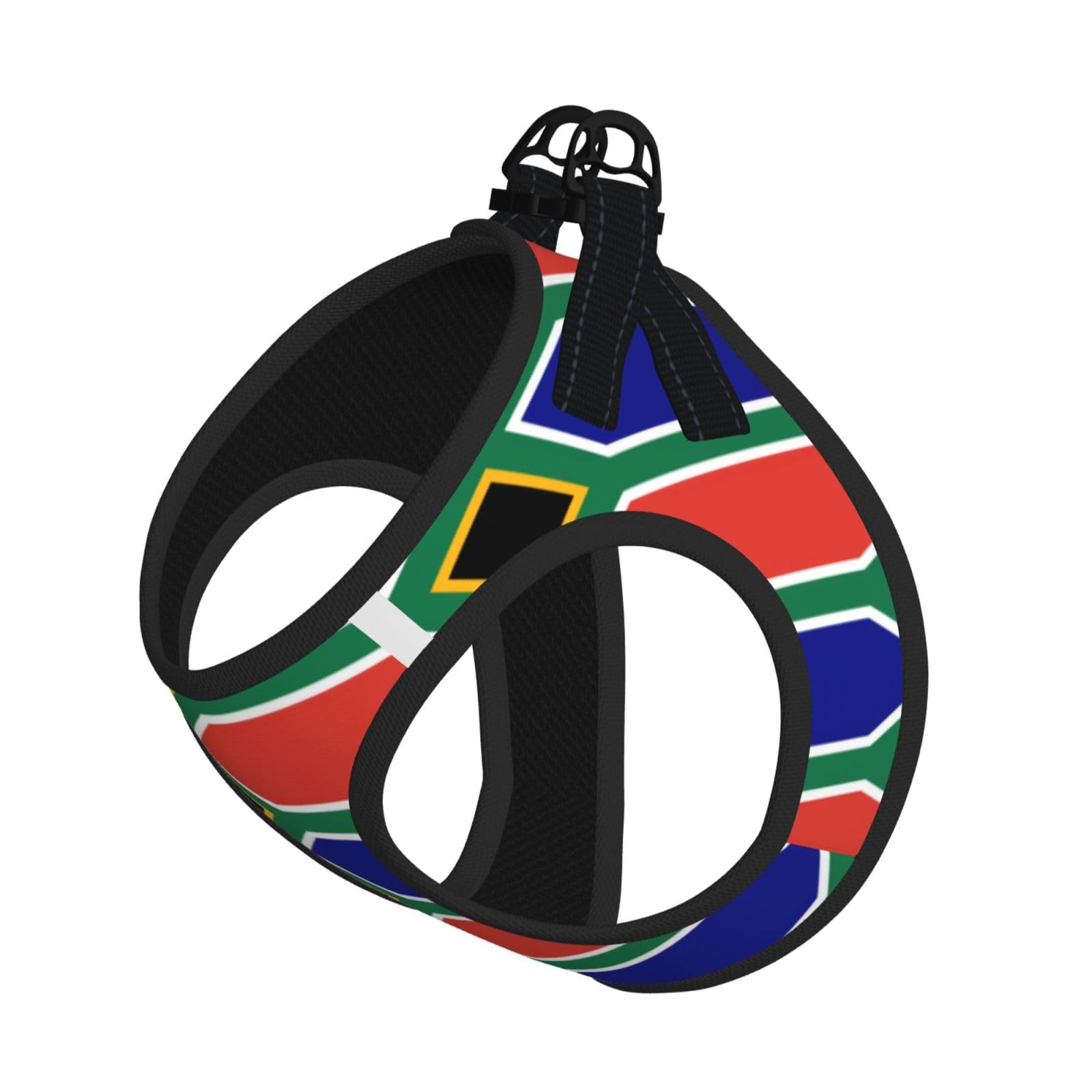 South African Flag Pet Leash Vest For Small Dogs Cats Reflective Adjustable Soft Outdoor Walking Hiking Training