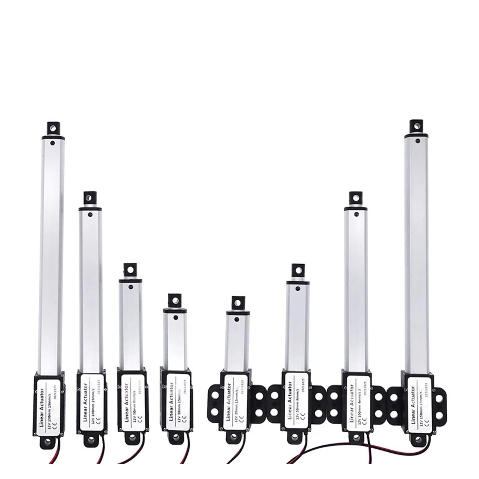 attuatore lineare Attuatore lineare Elettrico Micro da 30 mm DC 12 V, Controller Motore 30 N/60 N/100 N/120 N/150 N, Mini attuatore Elettrico con Asta di Spinta.(LA-WR-Type,60N 15mm s)
