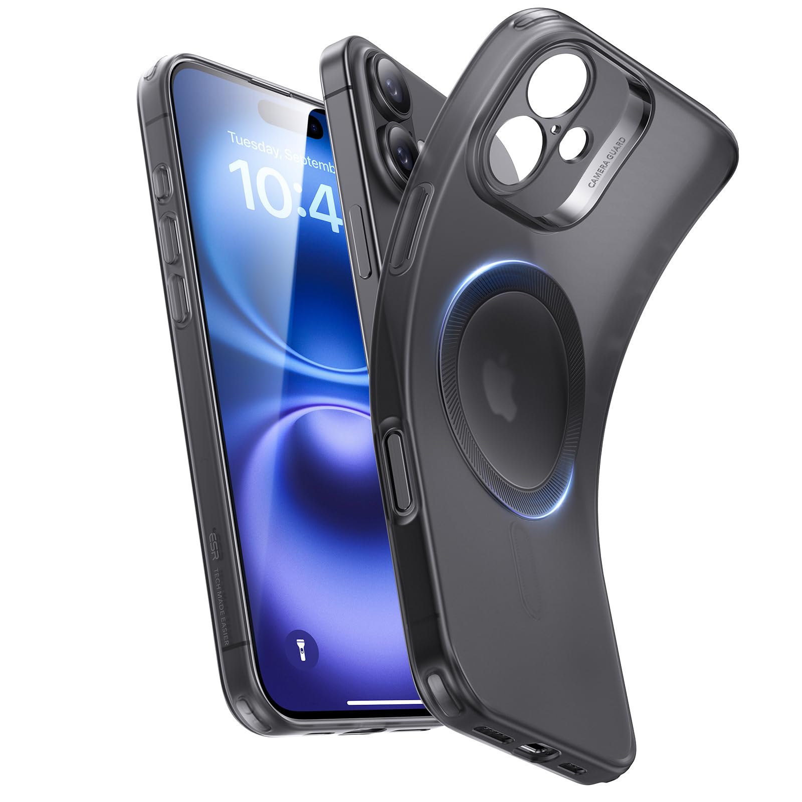 ESR for iPhone 16 Case, Compatible with MagSafe, Camera Protection, Shockproof Thin Cover, Resists Yellowing and Scratches