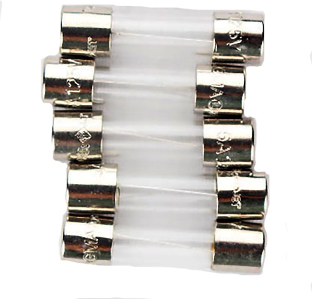 GMA-5A 5 Amp Glass Fast Acting Cartridge Fuse, 125V UL Listed, 5-Pack