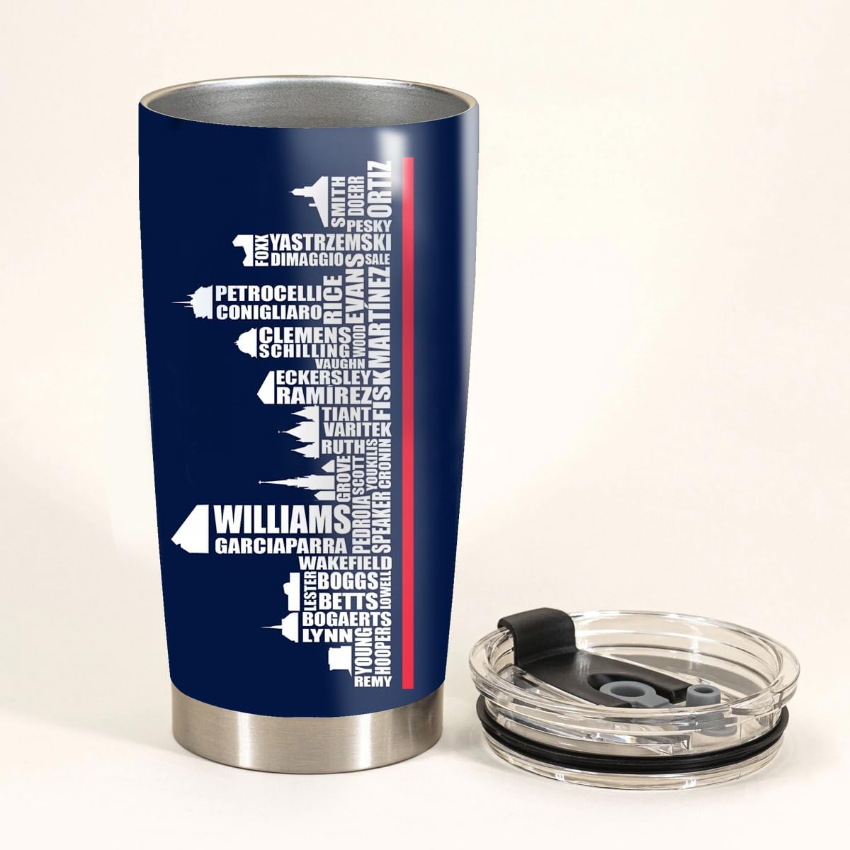 Schian Boston City Skyline Legends Baseball Tumbler - Coffee Mug Insulated Tumbler With Lid - Mother's Day, Father's Day, Birthday, Christmas Gifts For Fans - 20 Oz| Stainless Steel - Image 3