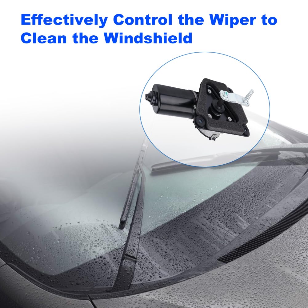 Front Windshield Wiper Motor Compatible with Ford Bronco 1987-1996 F Super Duty 1990-1996 F-150 F-250 F-350 F-700 F-800 F-600 1990-1994 Replacement for WPM299 E7TZ17508A 601-201 40-299 85-299