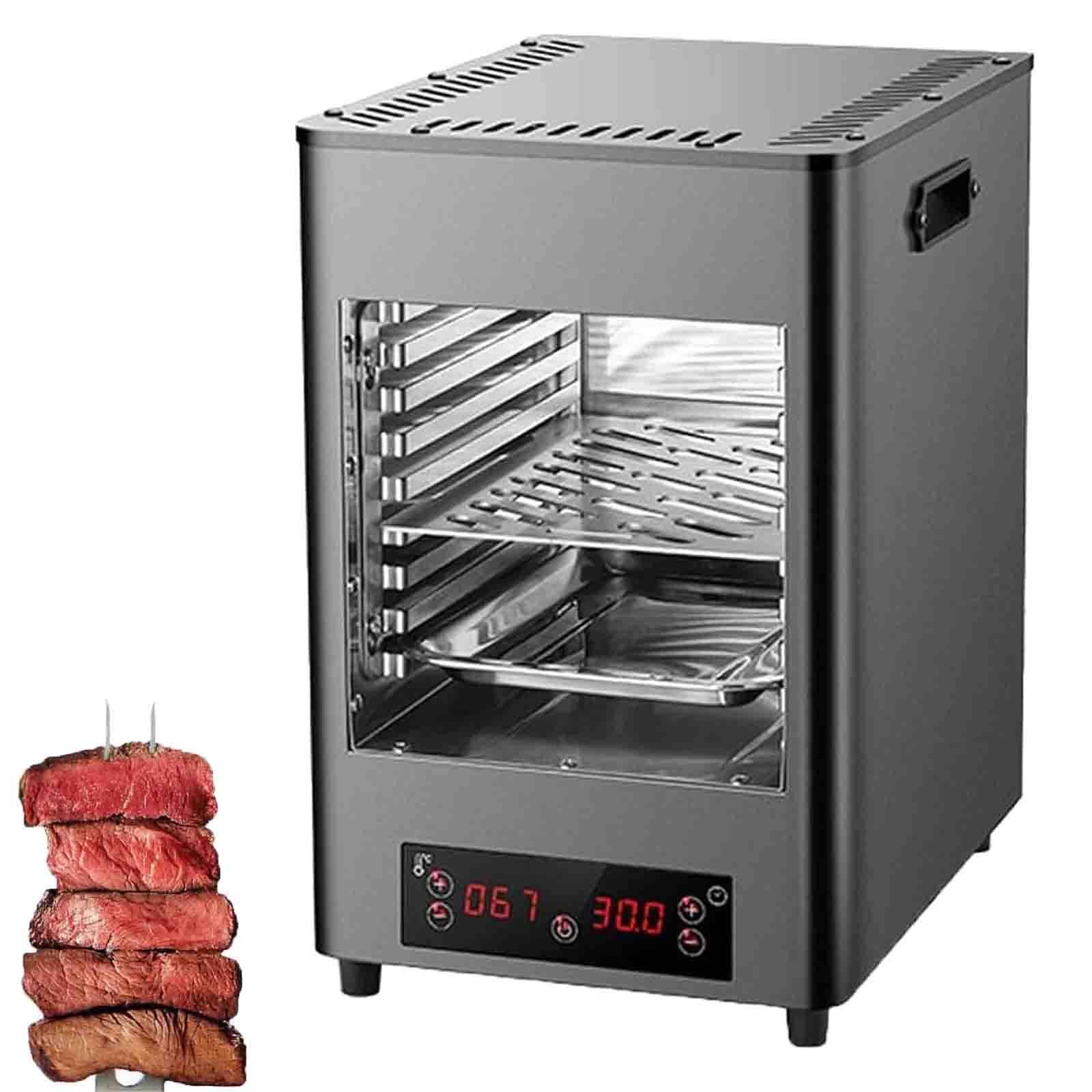 Ptatritious Multicolor Electric Steak Grill, 1700W/3400W Electric Steak Broiler, Steak Grill Oven, Time And Temperature Adjustable,Maximum Temperature 800℃,Suitable For Indoor Kitchen B
