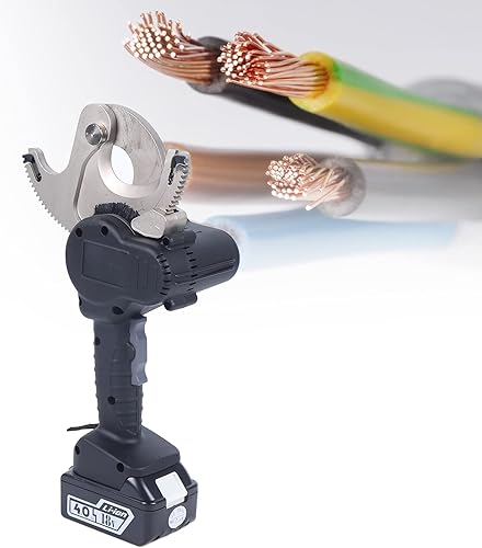 Miniatura 2 de CheriMuMu Cortador de cables eléctrico, herramientas de corte de cables, funciona con pilas, de hasta 2.126in, hoja de acero de aleación para cable