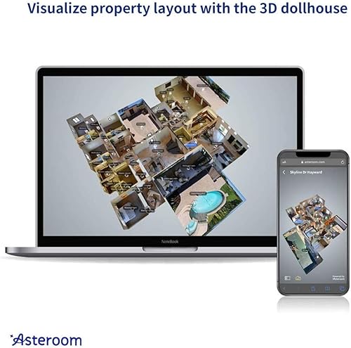 Miniatura 4 de Asteroom Kit de bienes raíces de 360 cámaras 3D Virtual Tour - El equipo incluye trípode, rotor de cámara digital, lente de leva ojo de pez