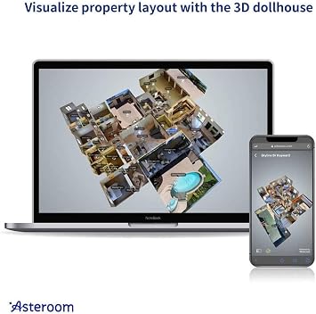 360 Camera 3D Virtual Tour Real Estate Kit - Gear Includes: Tripod, Digital Camera Rotator, Fisheye Cam Lens (Asteroom Phone Case Not Included, Purchased Separately on Amazon)