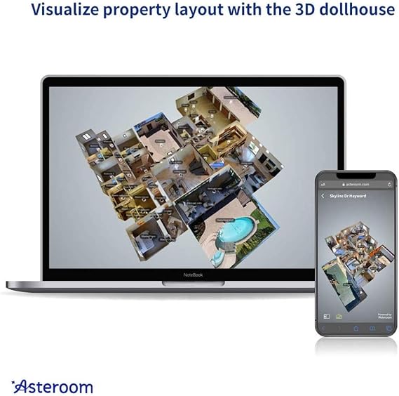 360 Camera 3D Virtual Tour Real Estate Kit - Gear Includes: Tripod, Digital Camera Rotator, Fisheye Cam Lens (Asteroom Phone Case Not Included, Purchased Separately on Amazon)