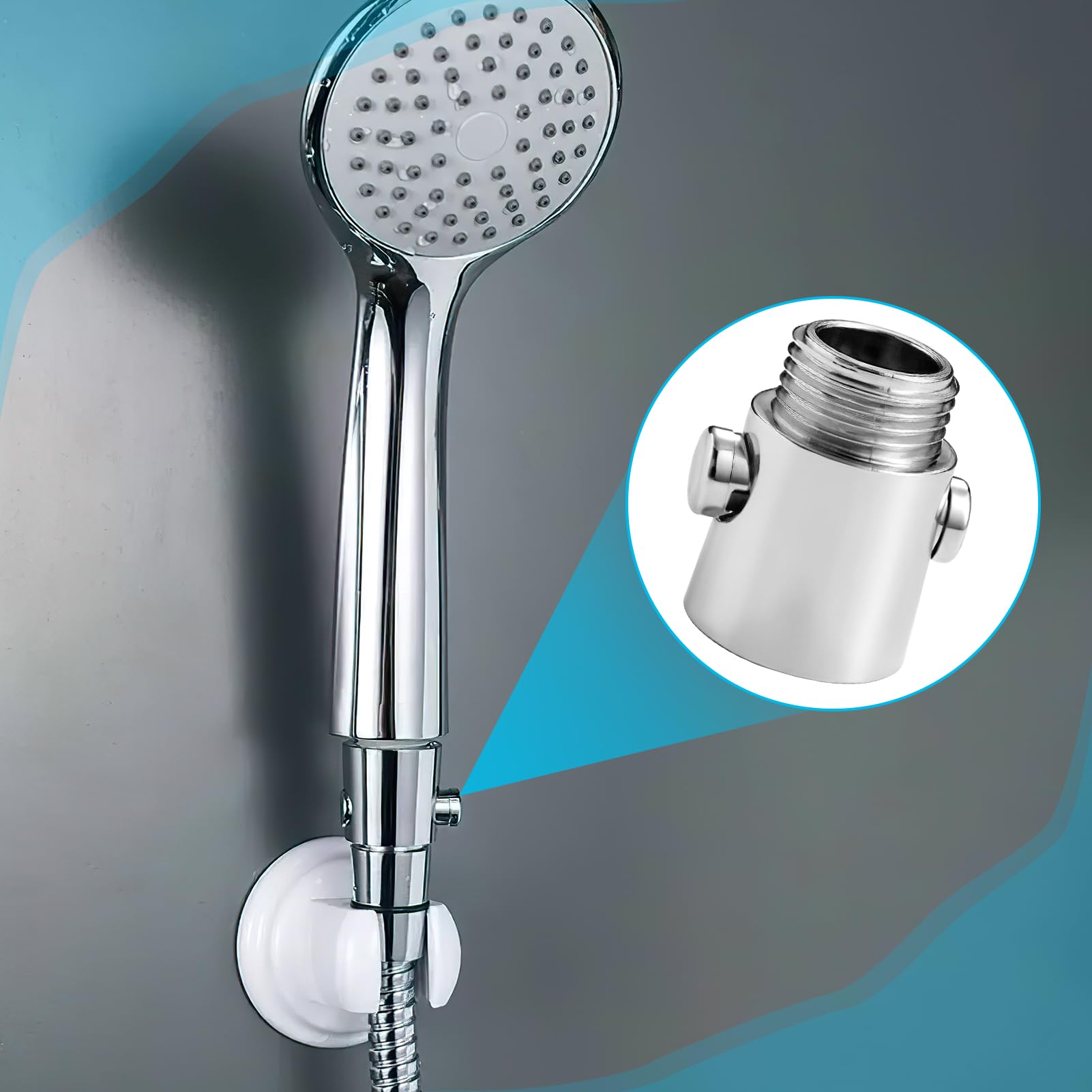 Stop Douche , 2 Pièces Robinet D'Arrêt Du Pommeau De Douche G1-2, Economiseur D'Eau Pour Douche Minuteur De Douche