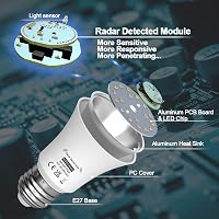 KOOYWAN E27 Mozgásérzékelős LED Izzó 9W - Meleg Fehér Radar Lámpa Folyosókhoz, Fürdőszobákhoz, Garázsokhoz - 2 db Csomag

AI: I've created a 3