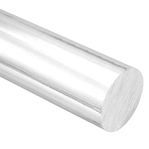 Miniatura 5 de JAPCHET Paquete de 4 varillas redondas de aluminio de 1 pulgada de diámetro, barra redonda de aluminio larga de 13 pulgadas, stock redondo de