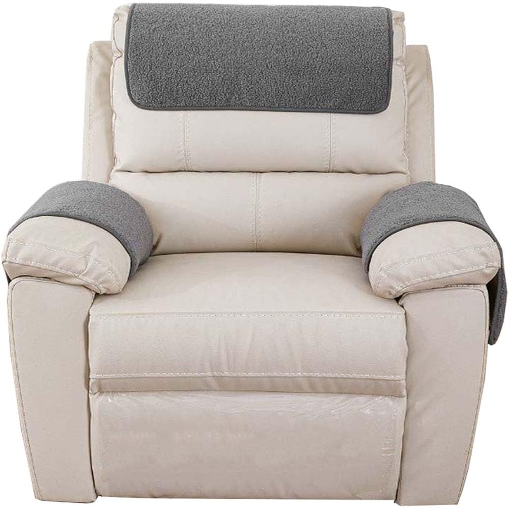 Sofa Armrest Cover Recliner Chair Headrest Cover for 1/2/3 Seat Arm Cover Armchair Slipcover Nonslip Quilted Furniture Protector for Pets Sofa Couch ( Color : B15 , Size : 2-seater/4pcs(1pocket) )