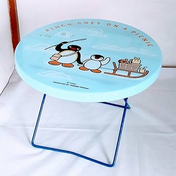 Amazon.co.jp: ピングー ミニテーブル 青 ブルー ミスタードーナツ