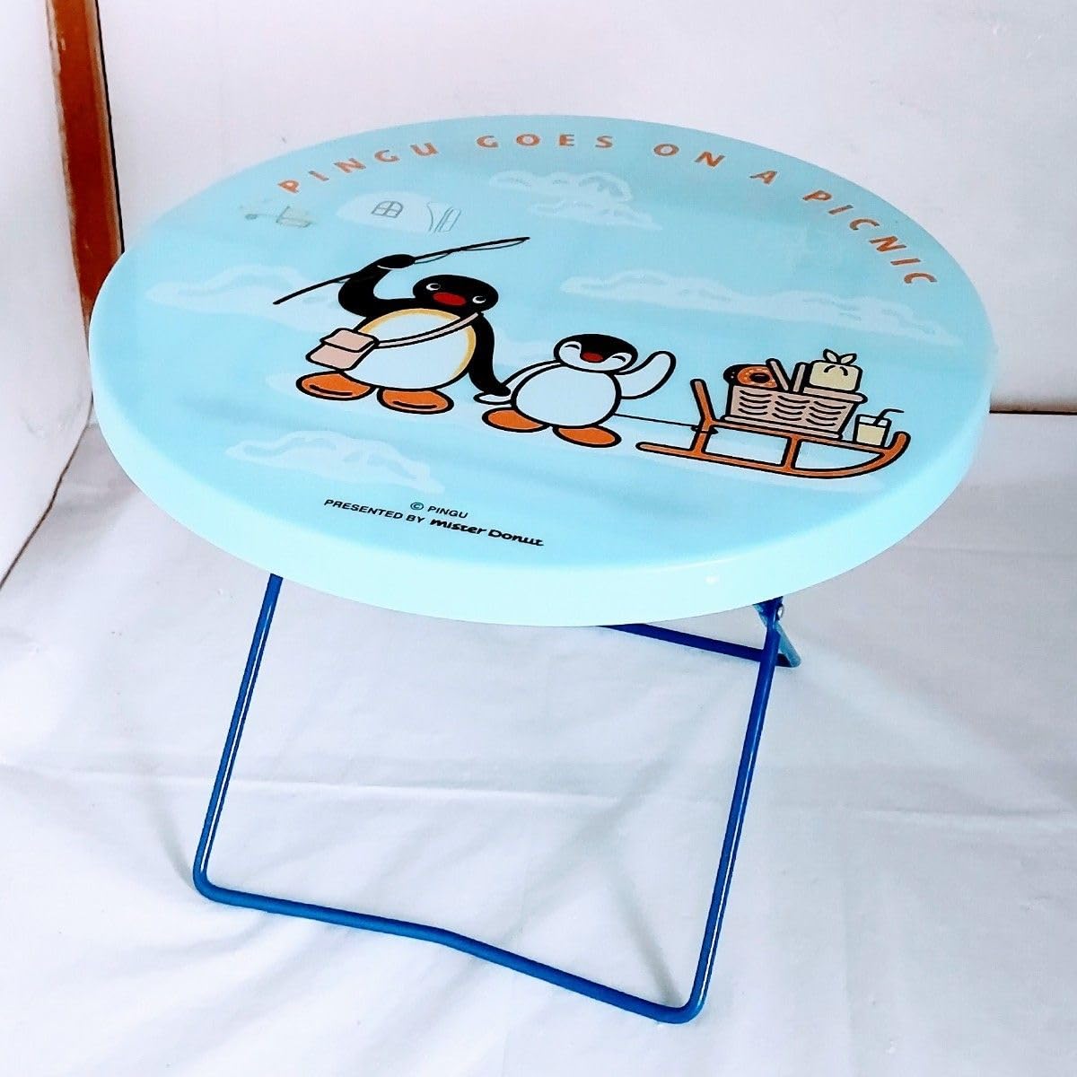 Amazon.co.jp: ピングー ミニテーブル 青 ブルー ミスタードーナツ