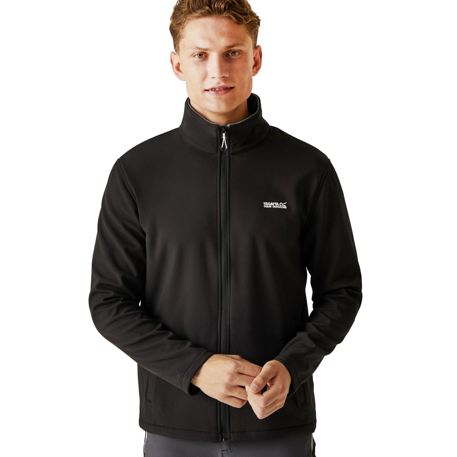 Regatta Men's Cera Softsell Outdoor Summer Jacket, Water Repellent, Wind Resistant & Stretchable - Perfect for Walking, Hiking & Camping