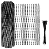 ステンレスメッシュ 産業用金網 ステンレス平織金網 メッシュ 平織 耐熱 耐食 濾過網 換気 耐高温ステンレス 網戸メッシュ 防鼠 防虫 家庭用 建築用ネット(6000*400cm,ブラック)