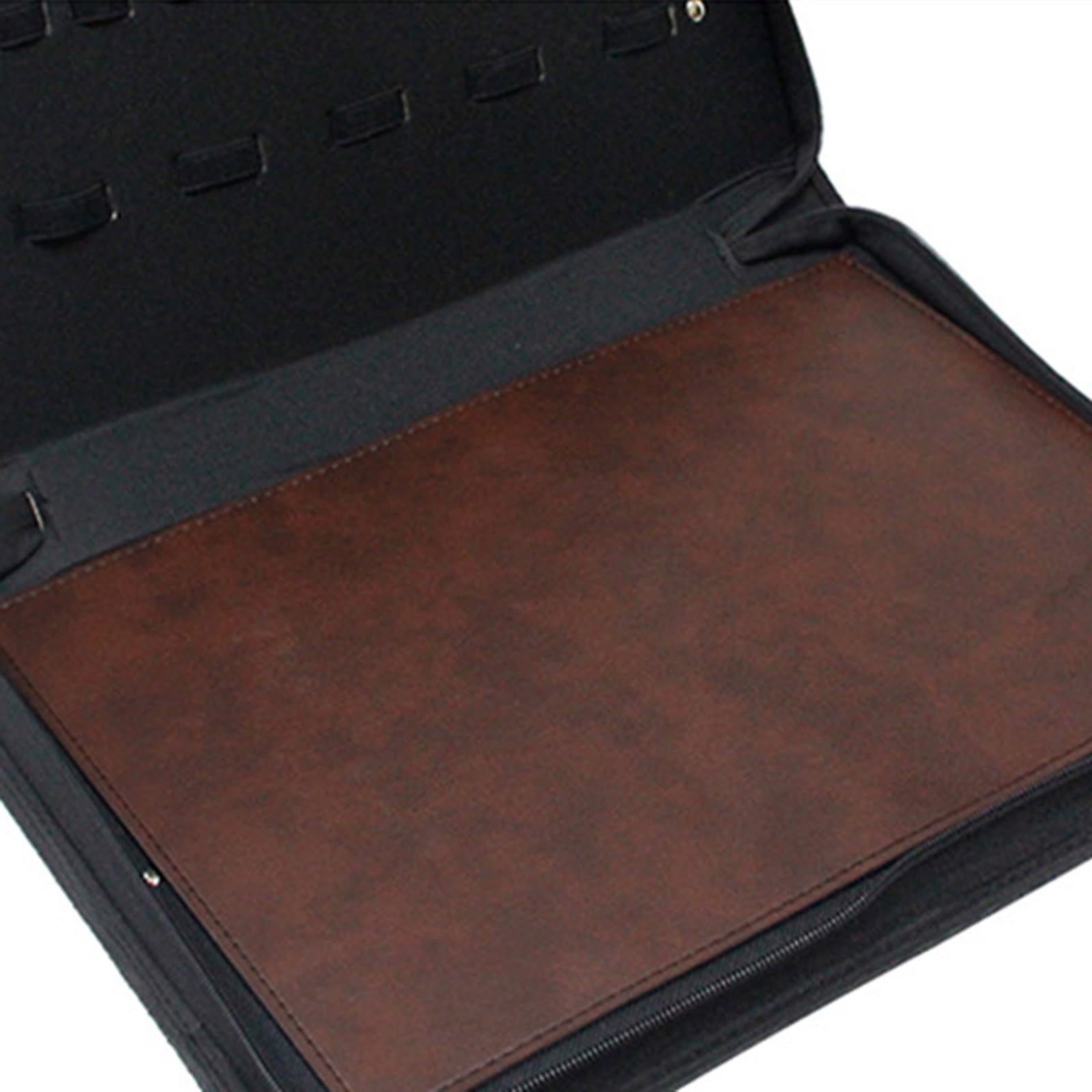 Prácticas tijeras bolsas de almacenamiento, estilistas profesionales, diseño de 24 bolsillos, piel sintética, bolsa de accesorios de peluquería, estuche organizado para tijeras de salón