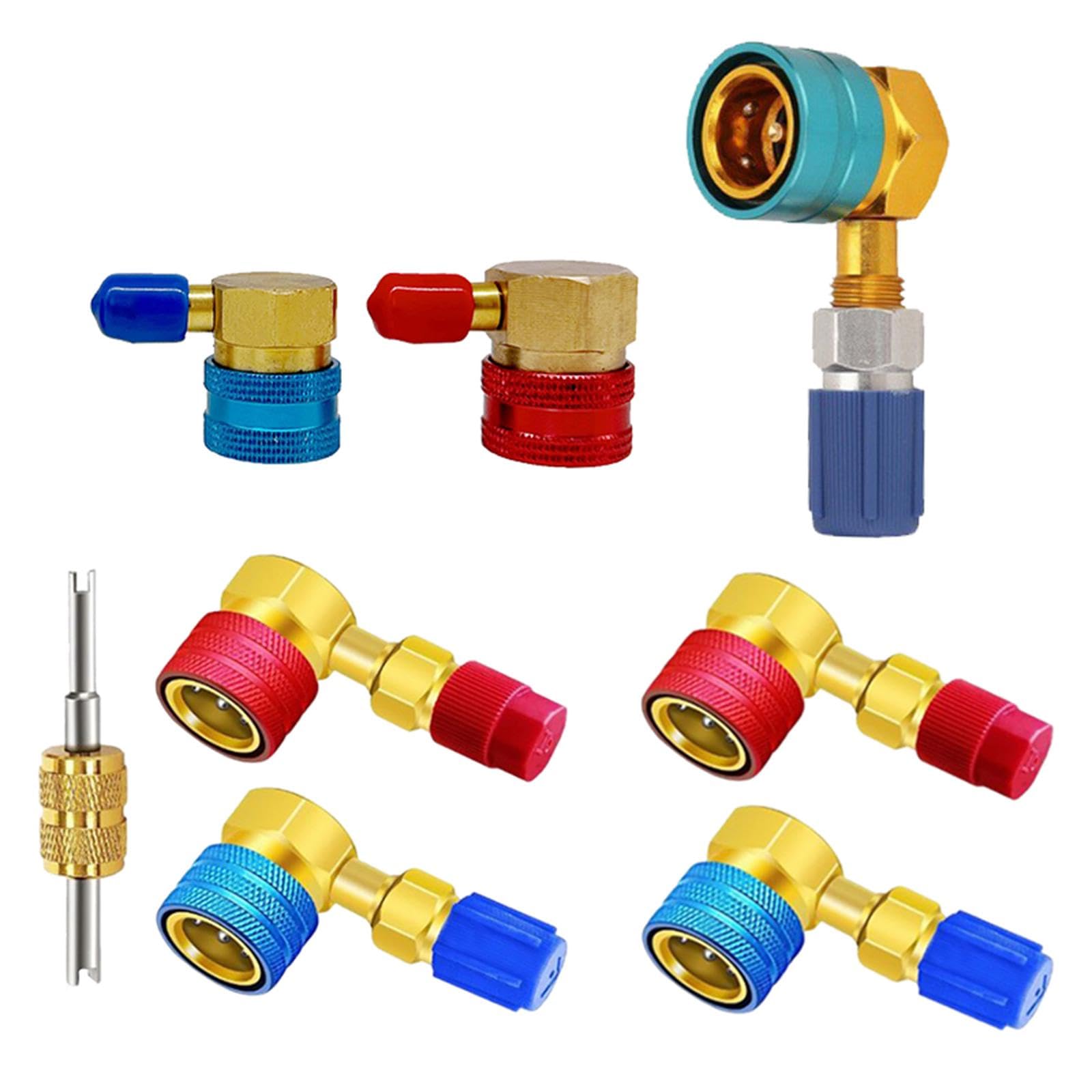 Merishopp Car AC R134A R1234yf Quick Coupler R134A Adapter Fittings for AC System QC15L AD50-image-15