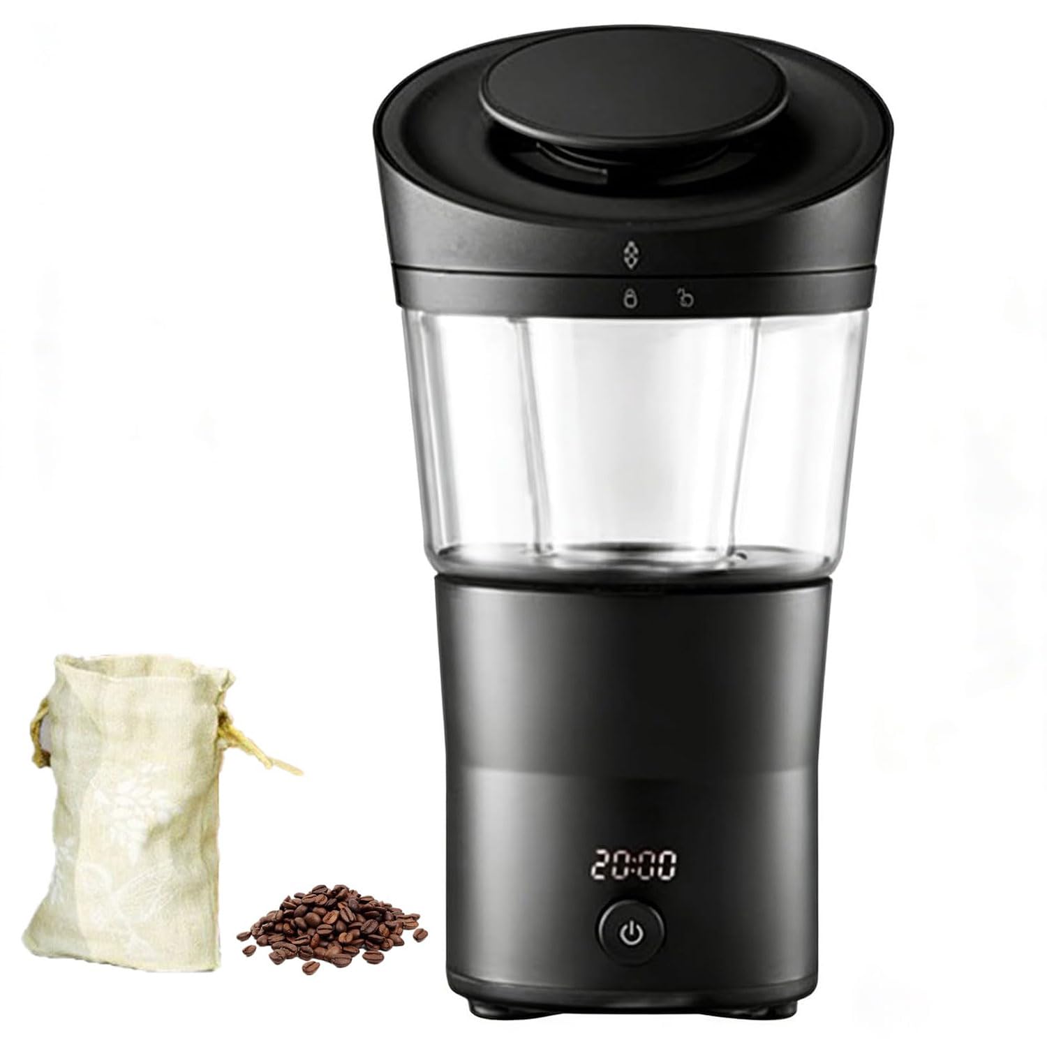 Torréfacteur à air chaud domestique de 70g avec minuterie réglable pour la cuisine