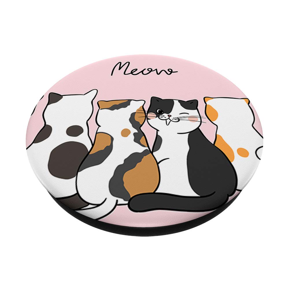 Amazon.com: Cute Adorable Gray Black White I Love Cats Meow Cat Lady : Cell  Phones & Accessories