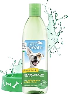 TropiClean Fresh Breath Original | Dog Oral Care Water Additive | Dog Breath Freshener Additive for Dental Health | VOHC Certified | Made in the USA | 16 oz.