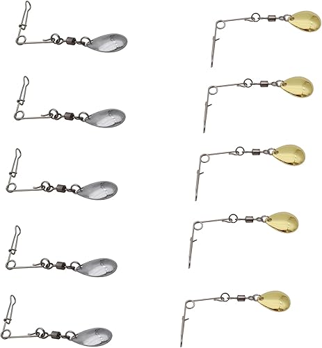 Cuchillas giratorias de pesca Spinnerbait Cucharas de níquel lisas Plataformas Cucharas de pesca Señuelos Escarabajo Spins Pan Fish Bass Señuelos de