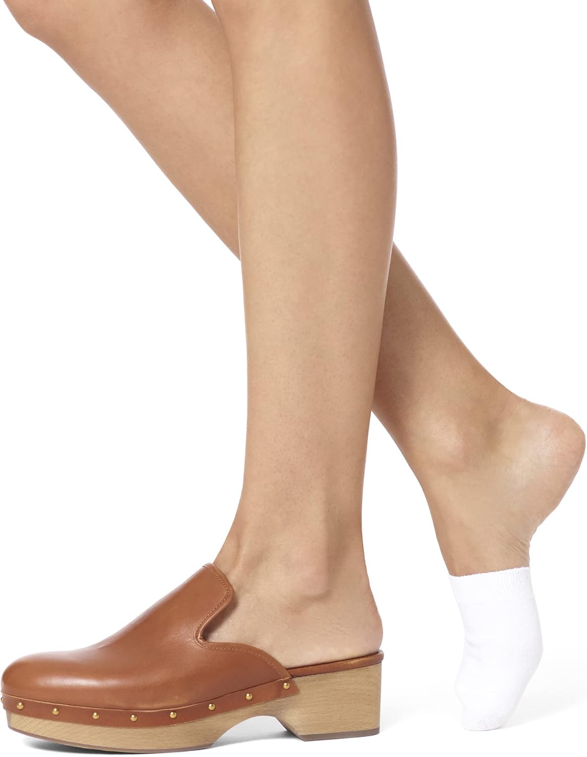 HUE Women's Cotton Toe Topper Hidden Toe Cap Liner Socks 3 Pair Pack - Image 2