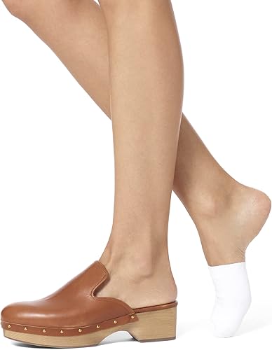 Miniatura 3 de HUE Calcetines de algodón para mujer con forro de puntera oculta, paquete de 3 pares