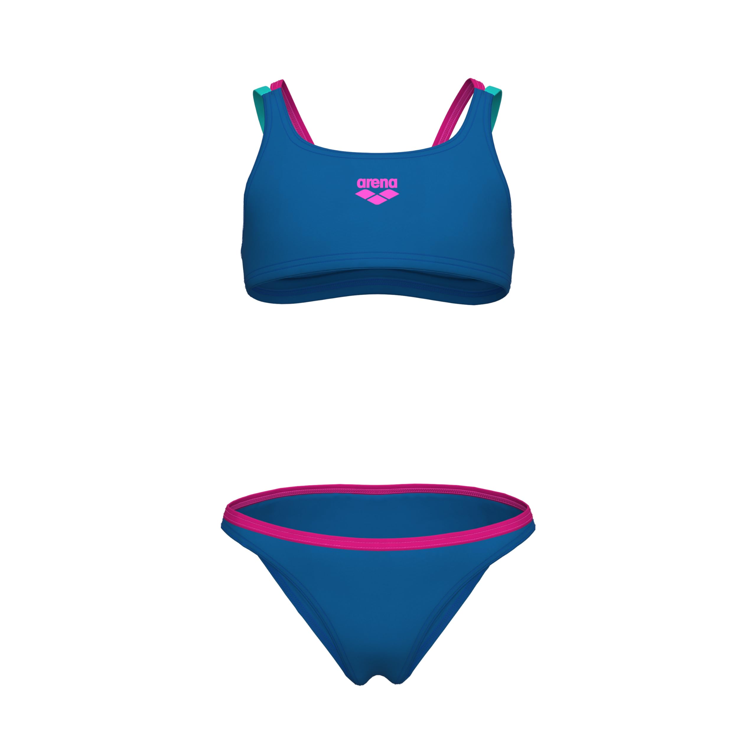 ARENA Feel Girls' Solid Two Piece Tweens Casual Bikini Pool Or Beach Bathing Suit Costume a Due Pezzi Bambine e Ragazze (Pacco da 1)