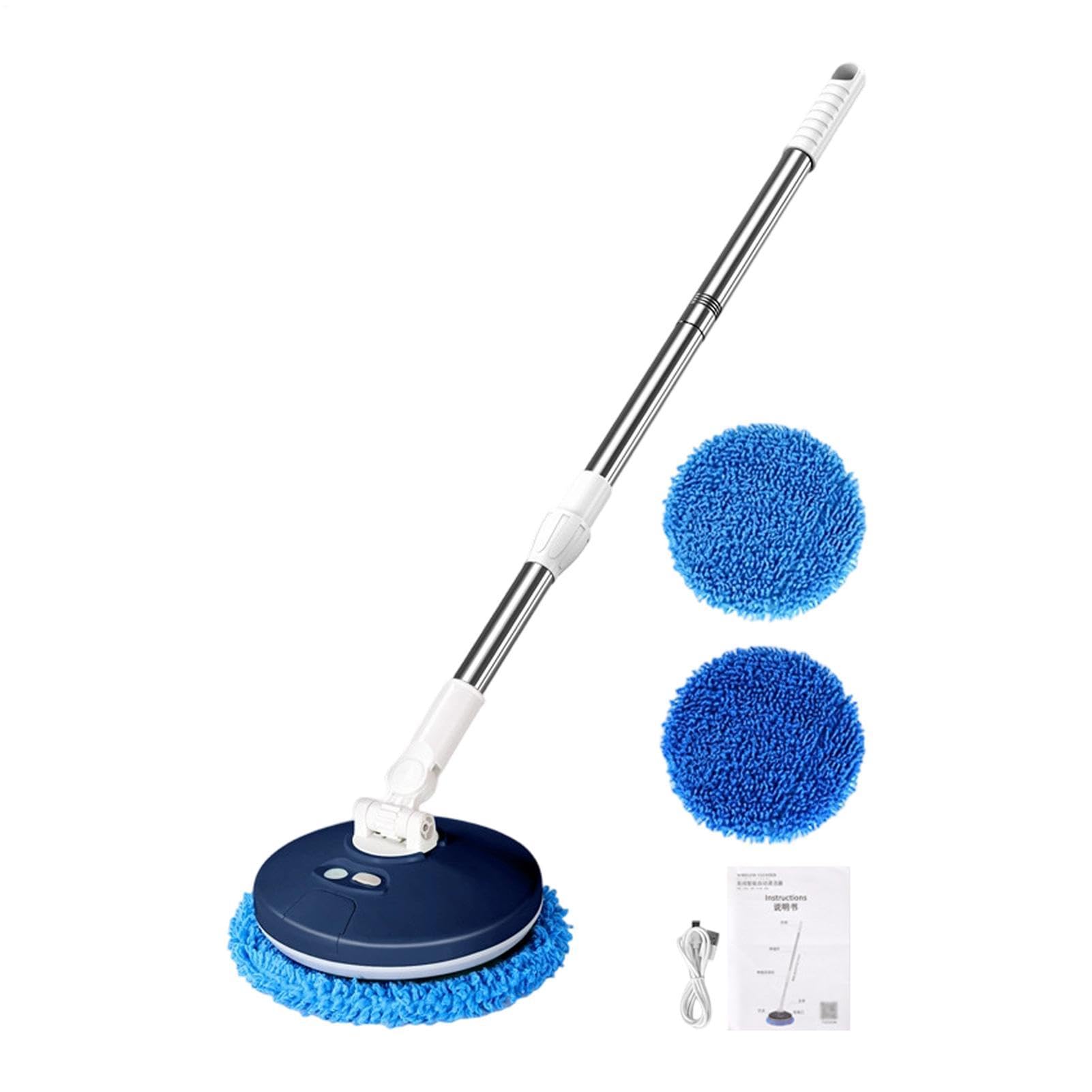 Mopa de Lavado de Coches Limpiador Inalámbrico Recargable Giratorio | Mopa Rotatoria Inalámbrica para Coches Para Automóvil Camión Hogar Casa Interior Exterior Garaje Mujeres Hombres