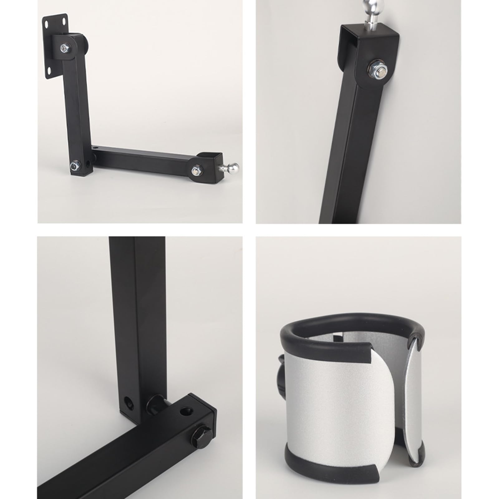 Soporte para secador de pelo, instalación sin taladros, estante de baño para herramientas de peinado y accesorios, organizadores compactos, soporte compacto para secadora