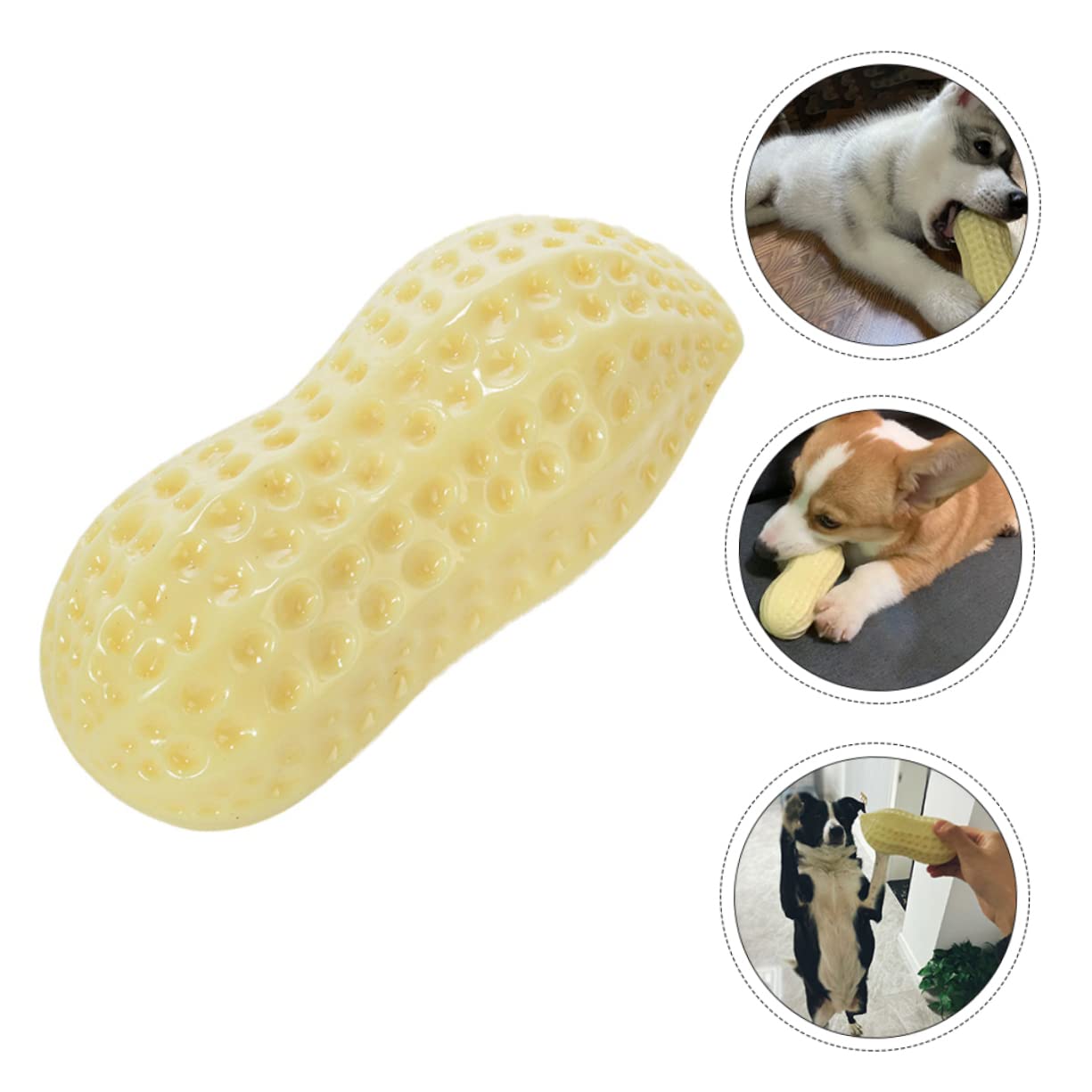 Mipcase 3piezas Juguete para Perros Masticable Indestructible para Limpiar y Instintos De Masticación Juguete Seguro para Perros Medianos y