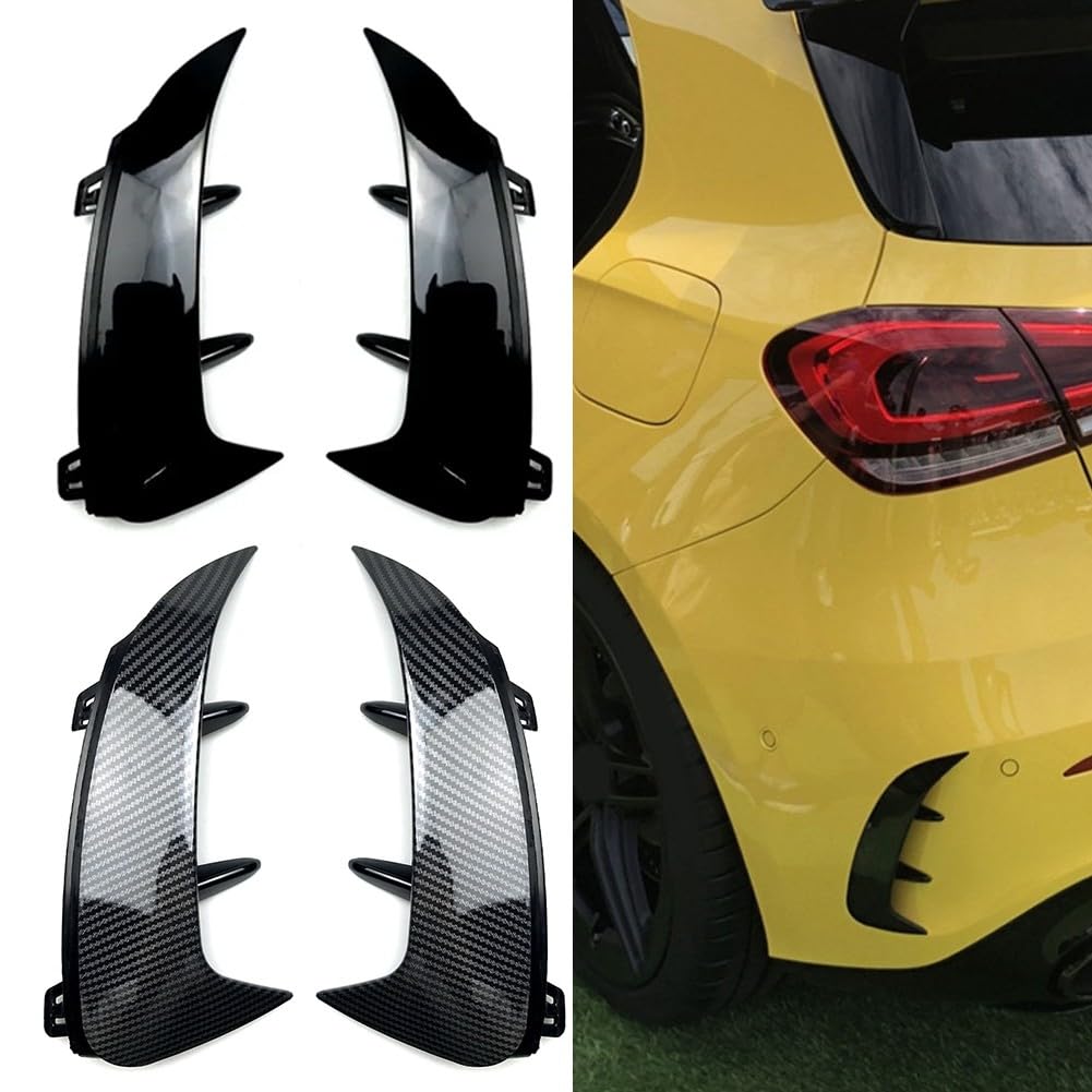 Spoiler paraurti posteriore per Mercedes Classe A W177, A200, A220, design elegante, materiale ABS (nero lucido)