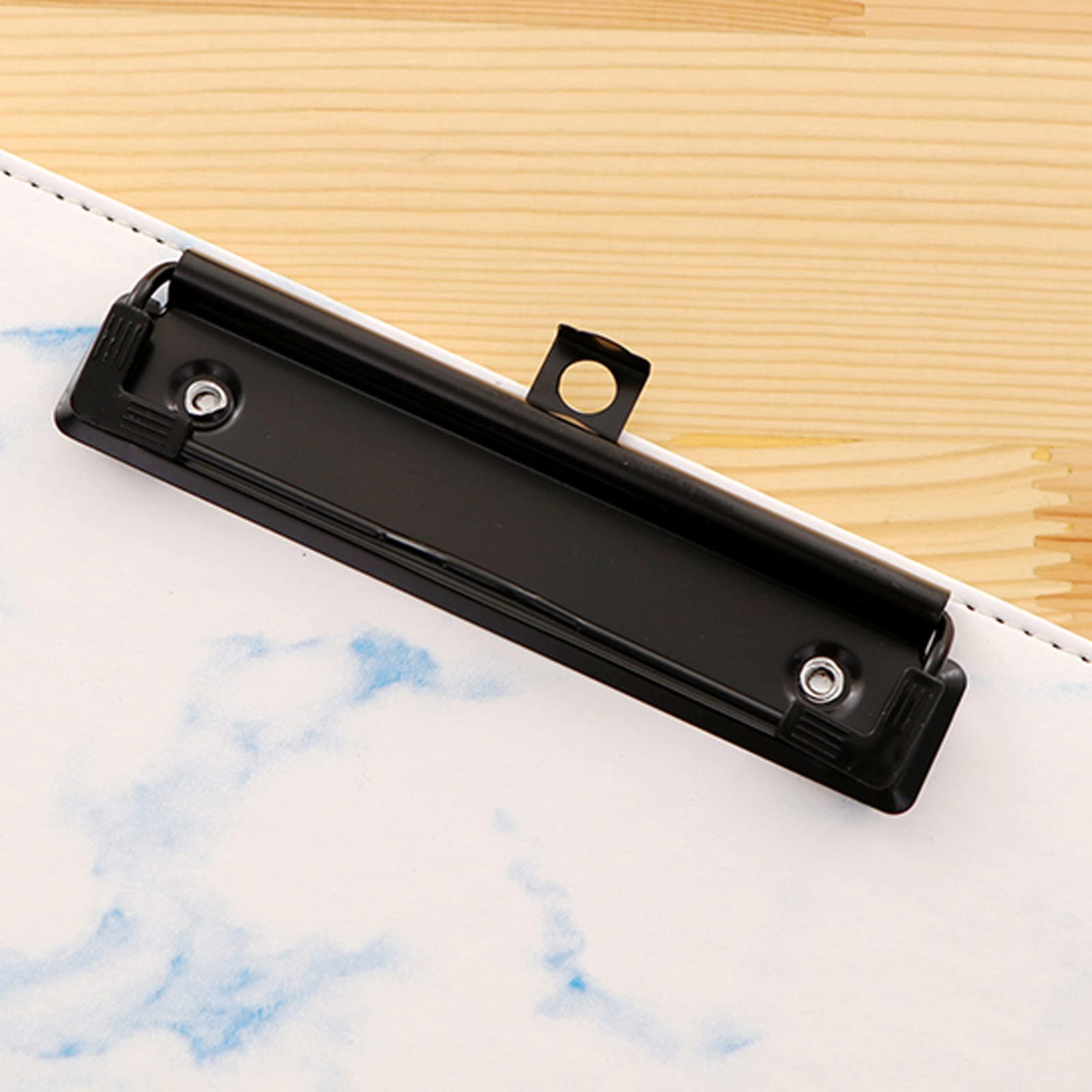 Clasificadores Carpeta A4 Clip Clip Portapapeles de cuero Datos de la clasificación de la carpeta con clip de metal Escabra de escritura for la escuela, Oficina, Negocios (10 paquetes) Carpeta acordeó