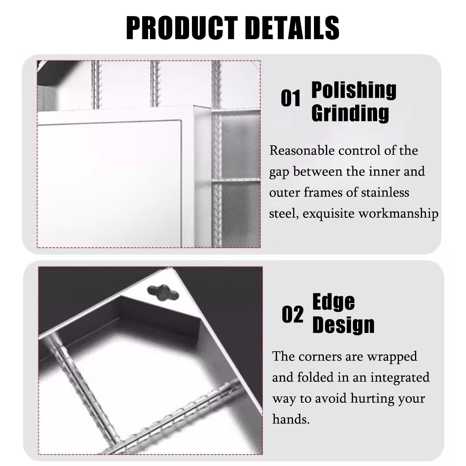 Coperchio per tombino Invisibile Personalizzabile, Coperchio per pozzetto di Raccolta acque reflue Incassato in Acciaio Inox per Patio, Giardino, Garage, vialetto e banchina.