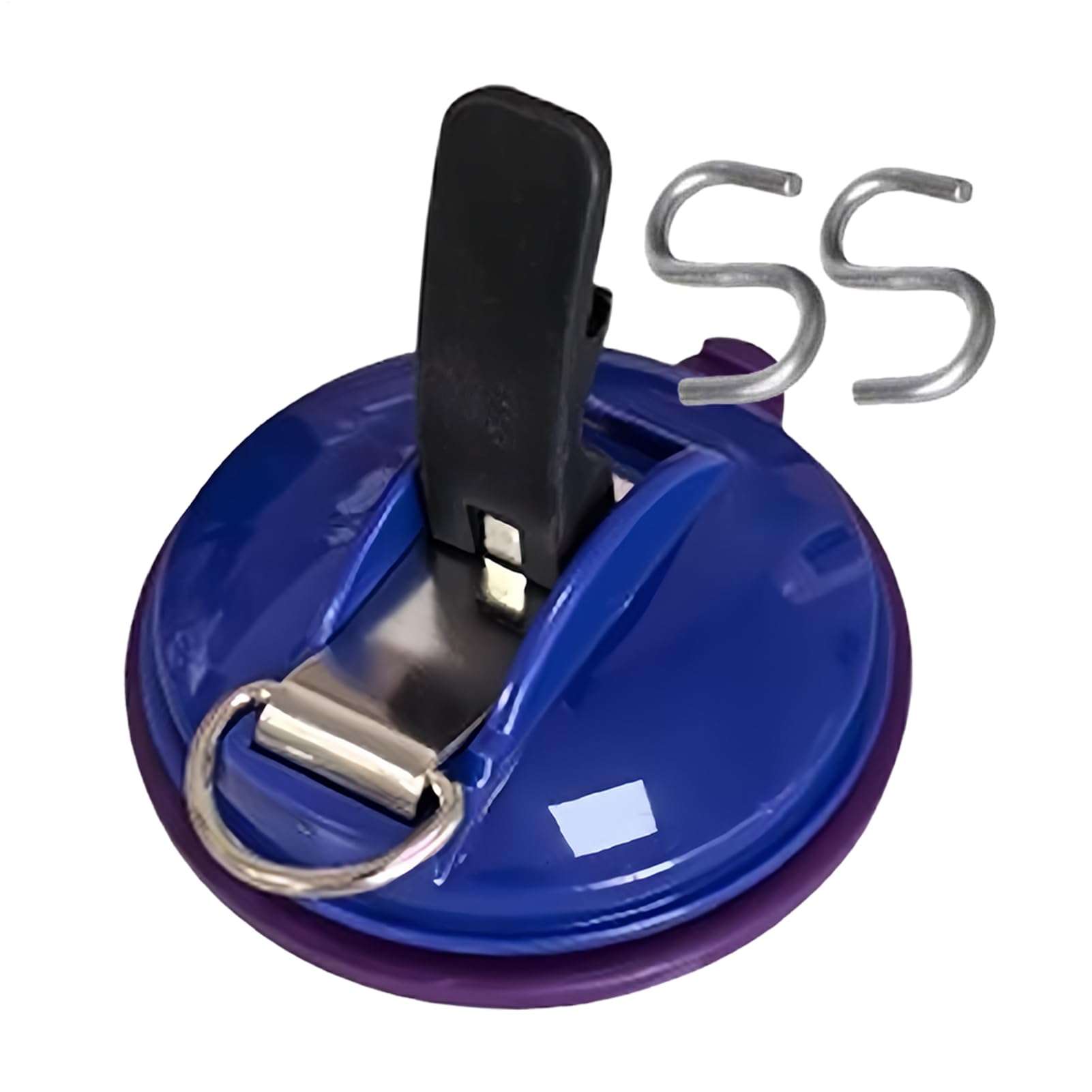 Heavy Duty Vacuum Suction Cups Anchors,Strong Vacuum Suction Cups Tie Downs - Drill-Free Tie Down Clips for RV Camping Van Car Awning SUV Tent Truck Trap