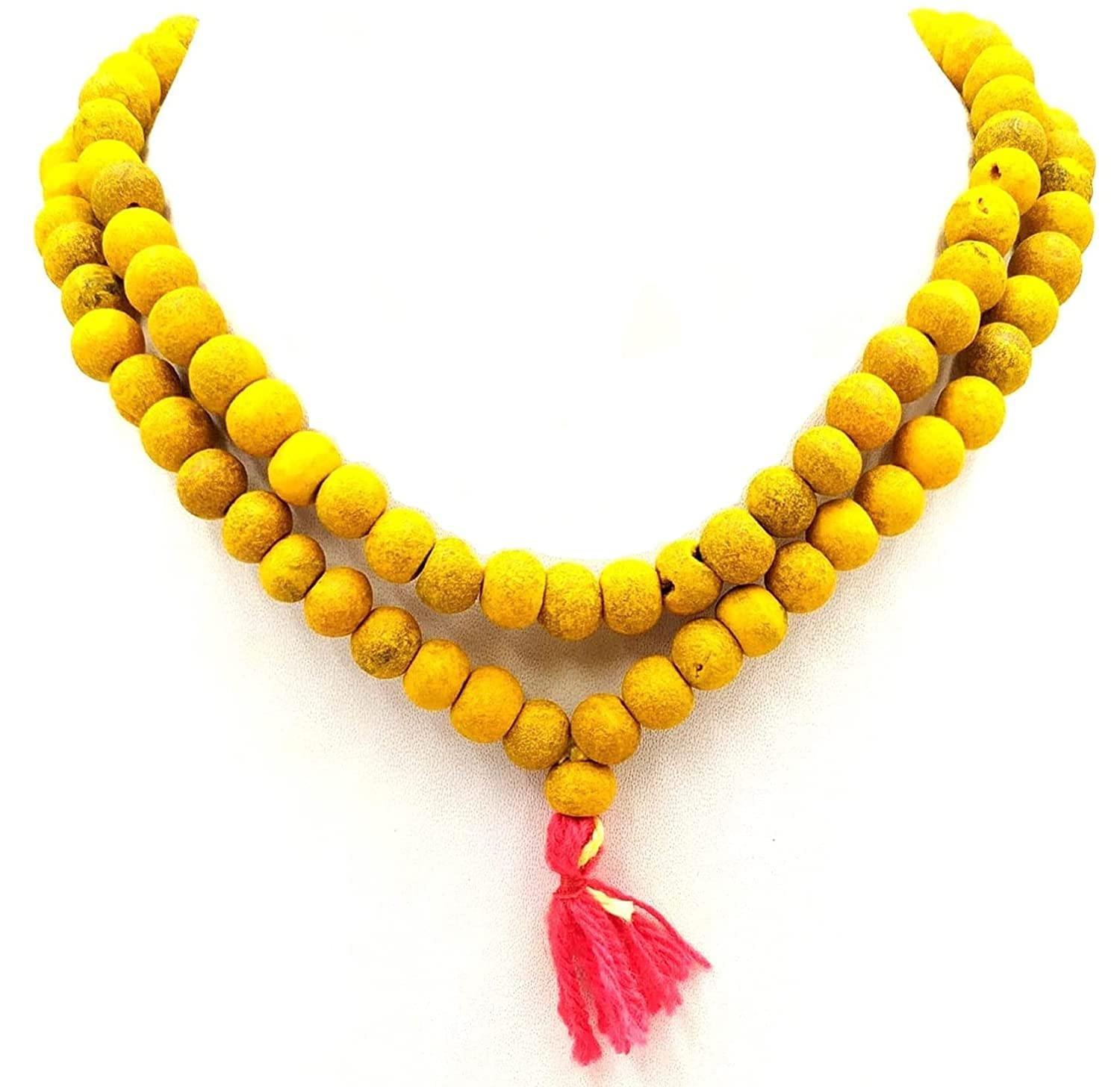 GenericNILAY Haldi Mala, Baglamukhi Mala/haldi mala 108 Beads Original/Yellow Natural Haldi Mala Turmeric Mala, ????? ????, haldi mala 108 Beads (Haldi Jaap Mala 108 Beads)