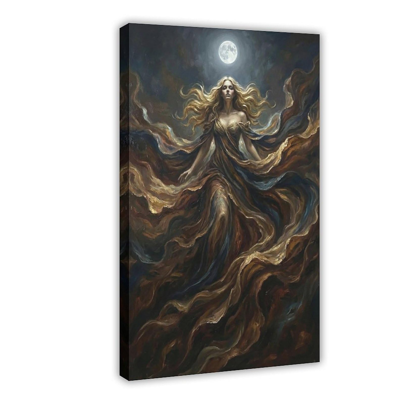 MRYCQ Moon Goddess Celestial Poster Canvas Poster for Dorm Room Decor Gift