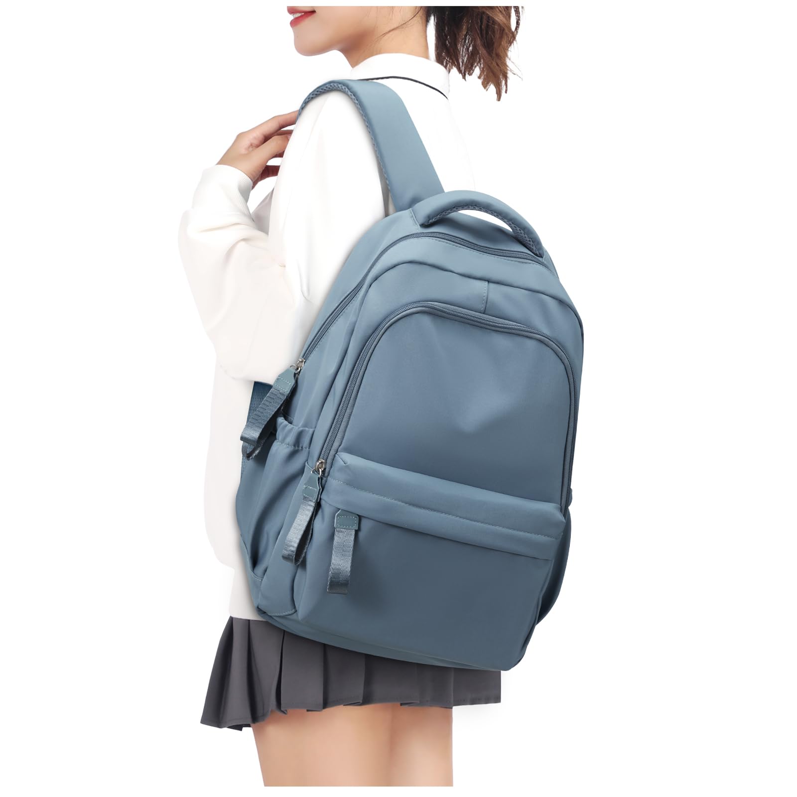 Backpack for School Black Women College High School Bag for Girls Teen Boys Book Bag Casual Travel Laptop Backpacks for Men