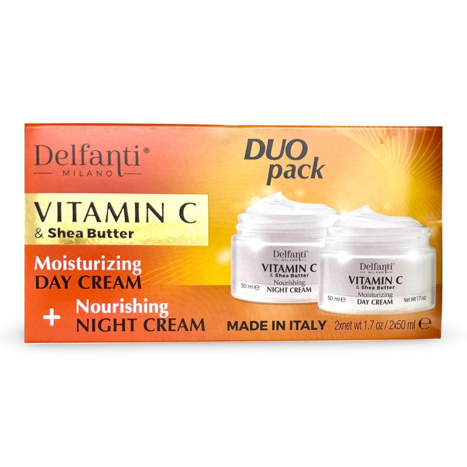 Amazon.com: Delfanti-Milano • VITAMIN C & SHEA BUTTER• DUO pack