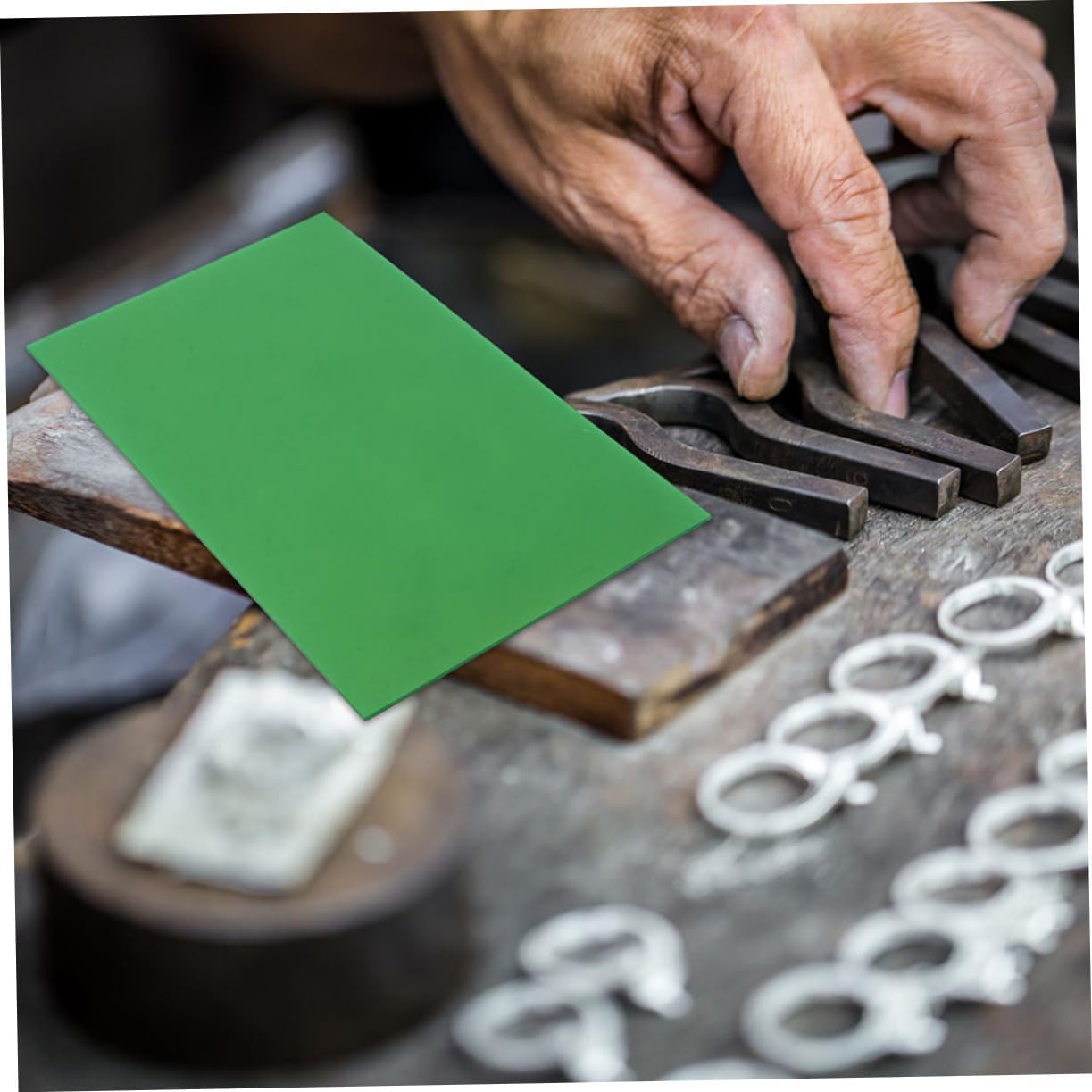jojofuny 1pcs Jewelry Wax Sheet for Crafting and Modeling for Jewelry Making Easy to Cut and Shape Green Wax Block for Projects Essential Tool for Casting and Carving