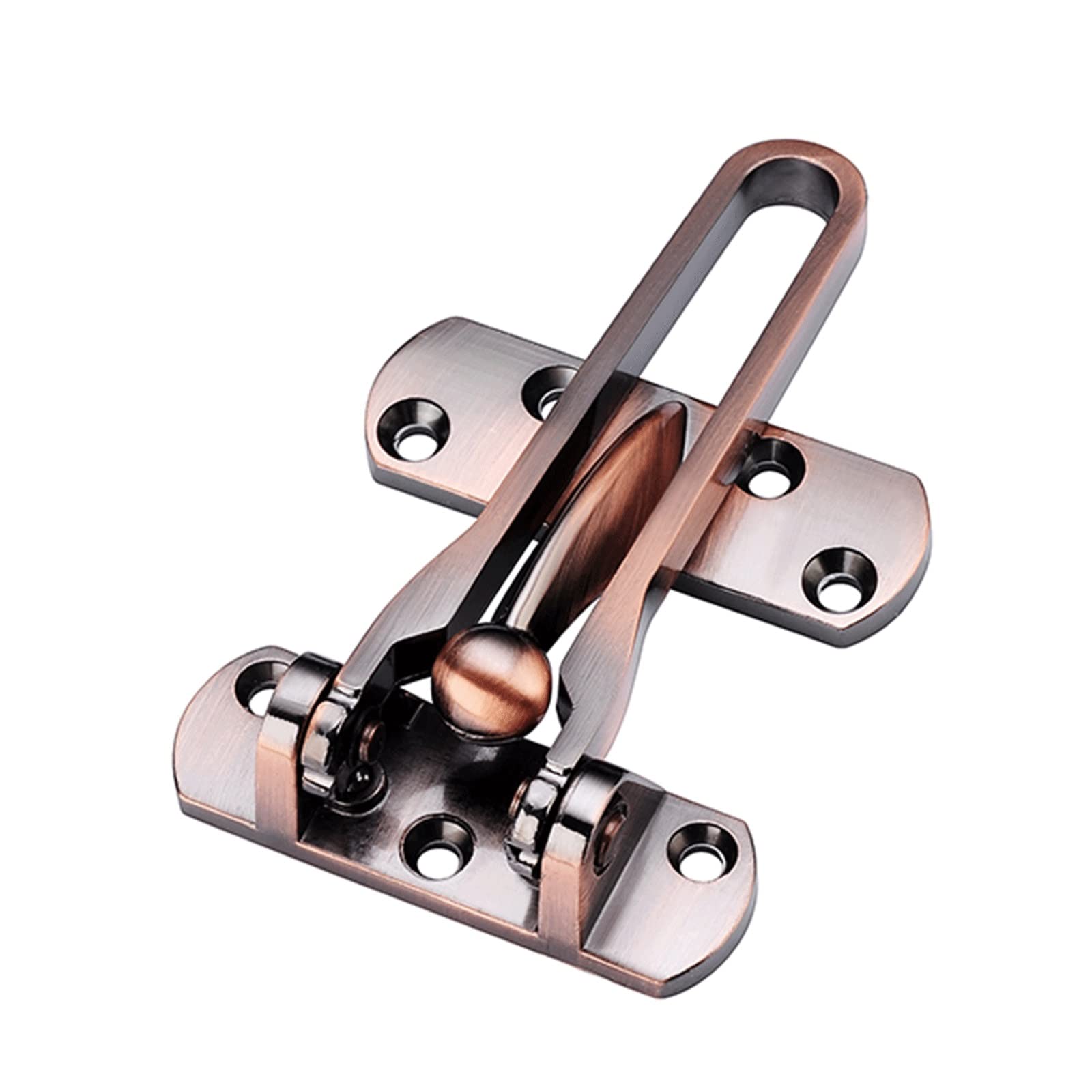 SFJSFIMQ Safety Door Bolt Home Anti-Theft Buckle Lock Chain Stainless Steel Anti-Lock(Silver)