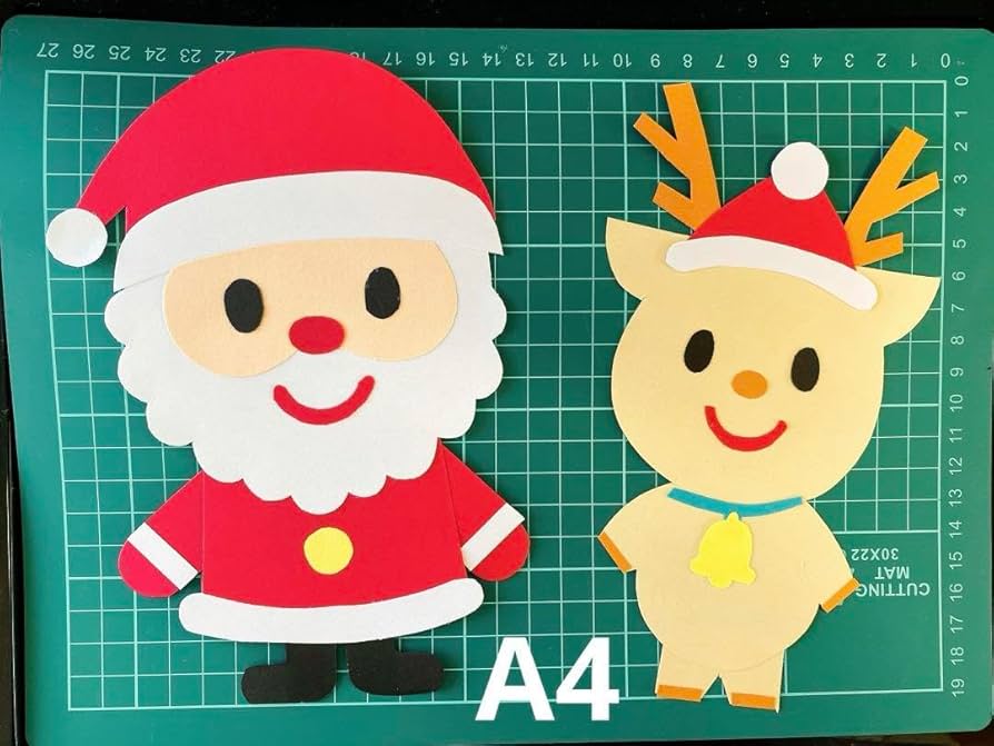 Amazon.co.jp: 早割サンタ&トナカイ 壁面飾り : おもちゃ