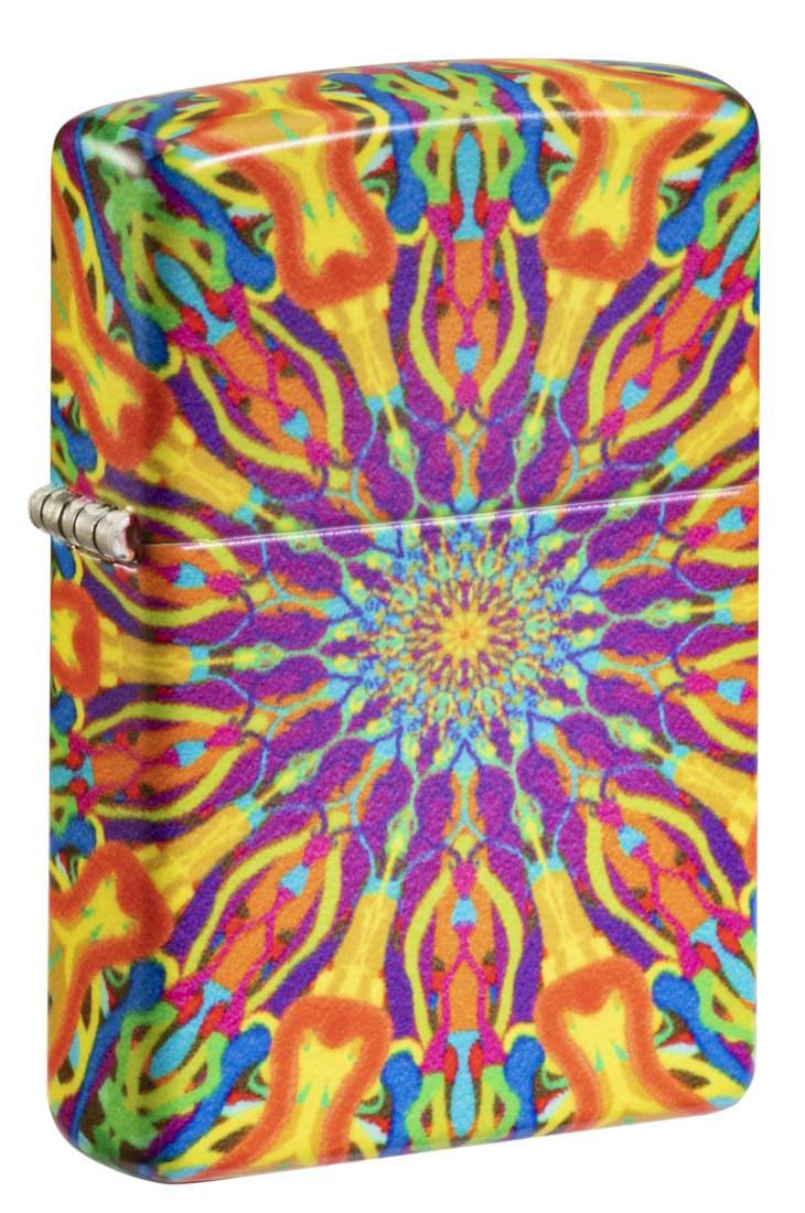 Zippo Lighter: Psychedelic Design, 540 Color - Glow in The Dark 81291