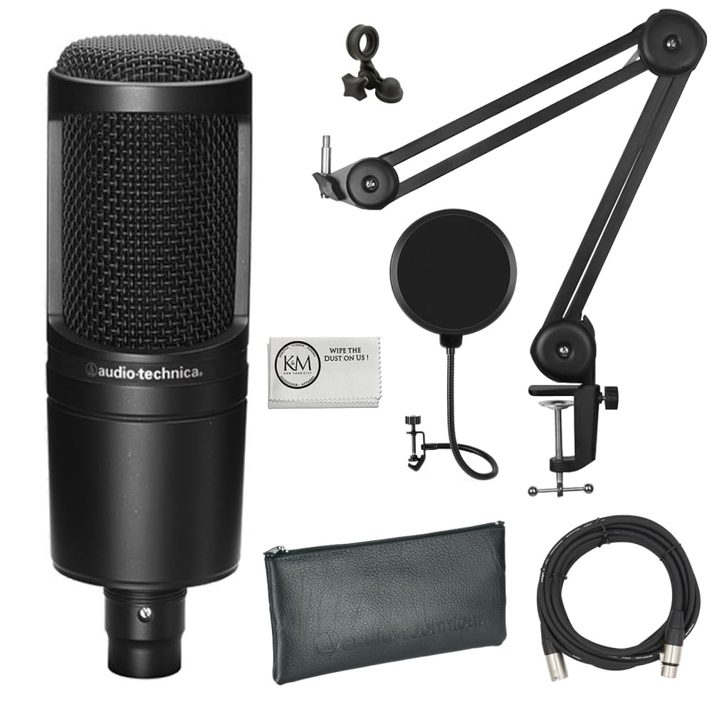 Amazon.com: Audio-Technica AT2020 Cardioid Condenser Microphone