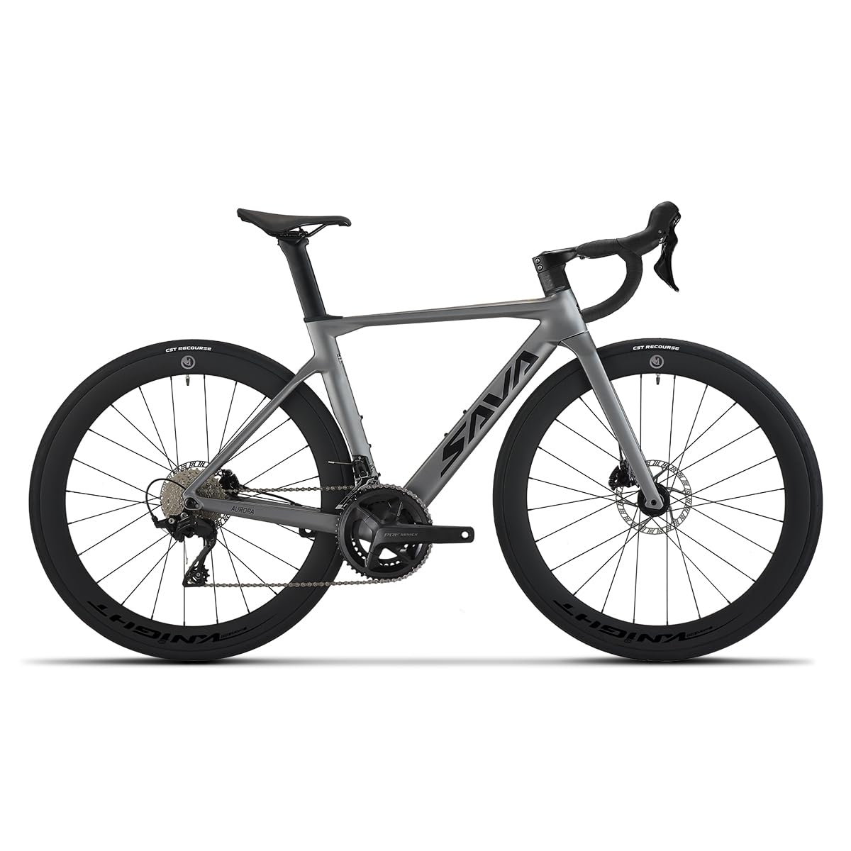 SAVADECK Lightweight Full Carbon Fiber Racing Bike for Adults, with Shimano R7120 24-Speed Shift Set, Epuiped with Carbon Fiber Frame and Wheelset, Hydraulic Oil Disc Brakes