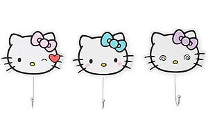Hello Kitty Sanrio "Pretty Bows" Wall Hooks Die-Cut Coat Hanger Storage Organizer