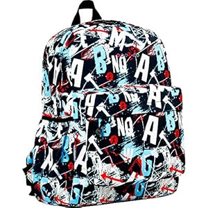 J World New York Unisex Kid's Oz School Backpack for Girls Boys. Cute Bookbag, Graffiti, One Size J World New York Unisex Kids Oz School Backpack for Girls Boys Cute Bookbag Graffiti One Size