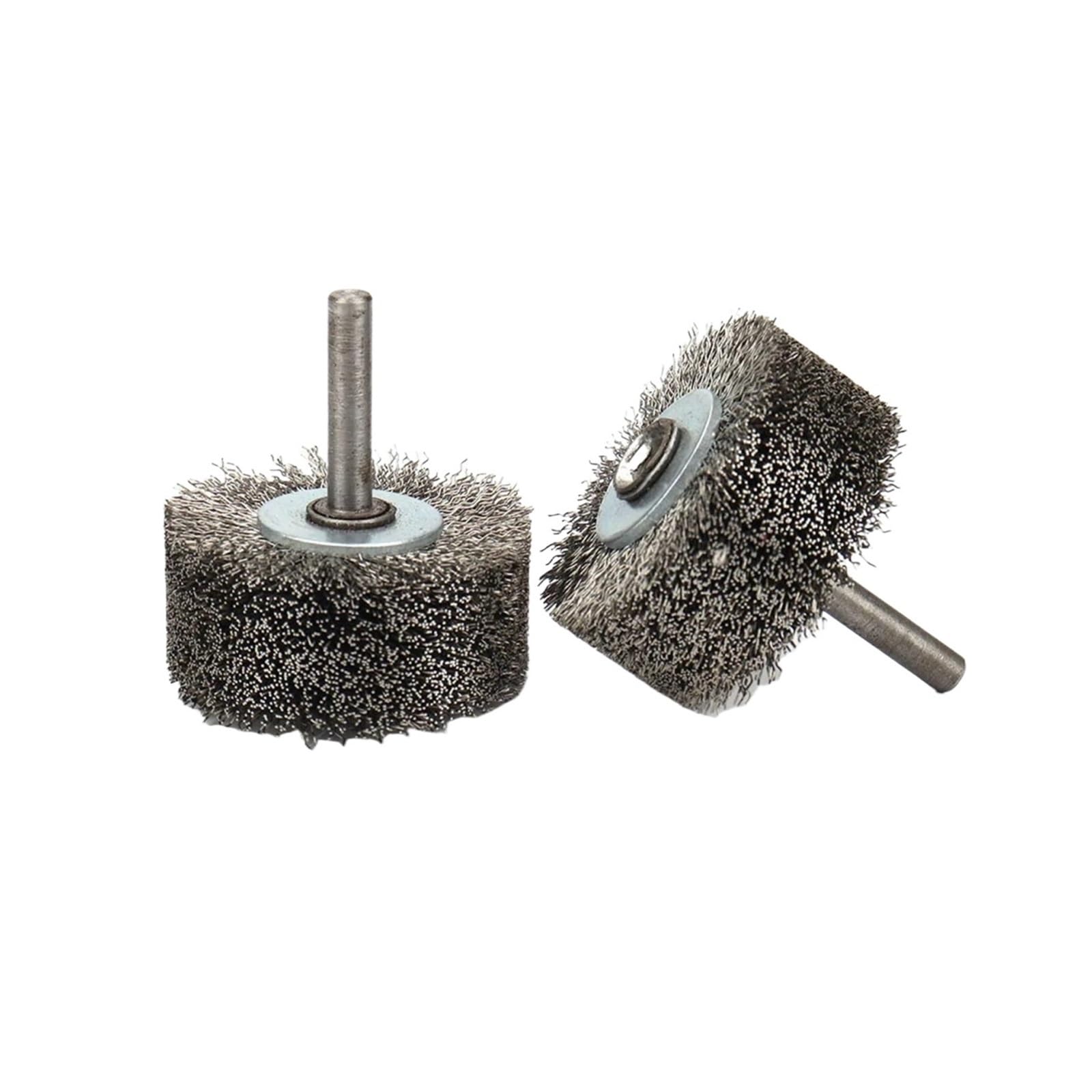 Wiertła z drucianymi szczotkami, Szczotka druciana ze stali nierdzewnej 50x25mm 6mm do usuwania metalu i polerowania(2pc)